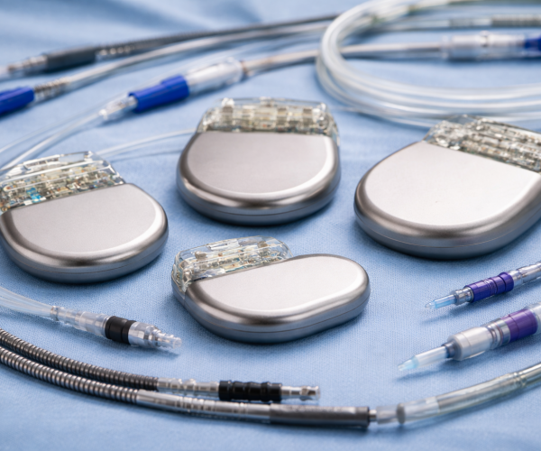 Cardiac devices on sterile drape